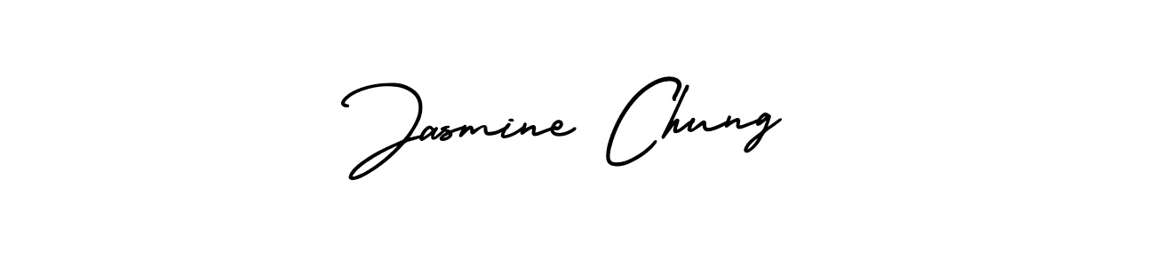 Use a signature maker to create a handwritten signature online. With this signature software, you can design (AmerikaSignatureDemo-Regular) your own signature for name Jasmine Chung. Jasmine Chung signature style 3 images and pictures png