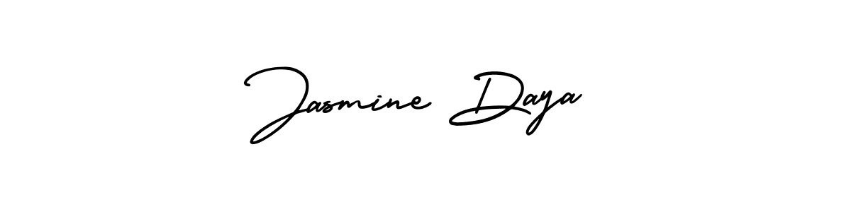 It looks lik you need a new signature style for name Jasmine Daya. Design unique handwritten (AmerikaSignatureDemo-Regular) signature with our free signature maker in just a few clicks. Jasmine Daya signature style 3 images and pictures png