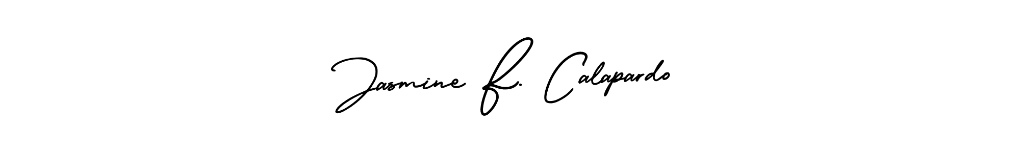 Make a beautiful signature design for name Jasmine F. Calapardo. Use this online signature maker to create a handwritten signature for free. Jasmine F. Calapardo signature style 3 images and pictures png