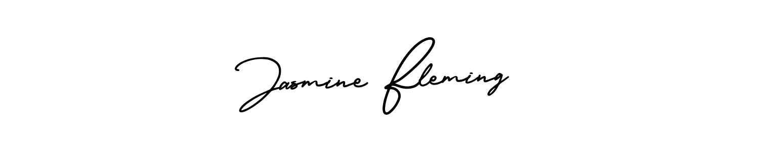 Create a beautiful signature design for name Jasmine Fleming. With this signature (AmerikaSignatureDemo-Regular) fonts, you can make a handwritten signature for free. Jasmine Fleming signature style 3 images and pictures png