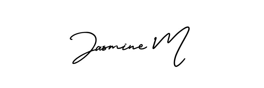 How to Draw Jasmine M signature style? AmerikaSignatureDemo-Regular is a latest design signature styles for name Jasmine M. Jasmine M signature style 3 images and pictures png