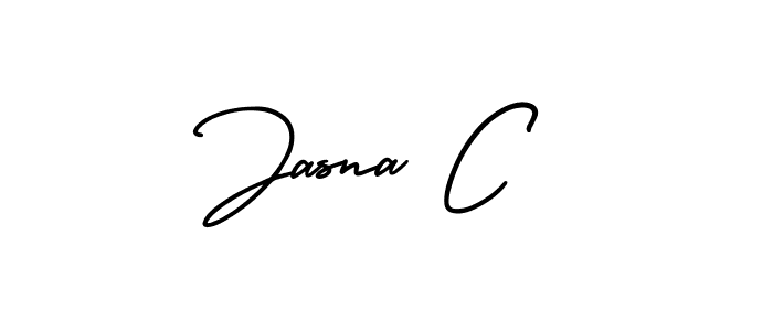 Similarly AmerikaSignatureDemo-Regular is the best handwritten signature design. Signature creator online .You can use it as an online autograph creator for name Jasna C. Jasna C signature style 3 images and pictures png