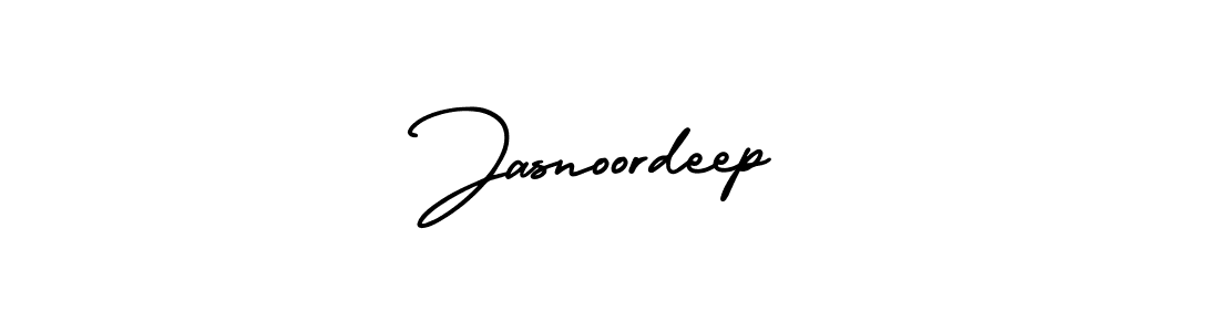 How to make Jasnoordeep name signature. Use AmerikaSignatureDemo-Regular style for creating short signs online. This is the latest handwritten sign. Jasnoordeep signature style 3 images and pictures png