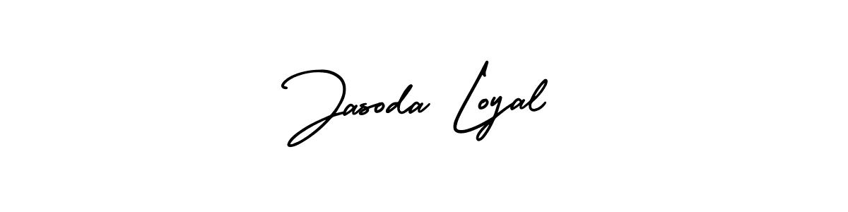 It looks lik you need a new signature style for name Jasoda Loyal. Design unique handwritten (AmerikaSignatureDemo-Regular) signature with our free signature maker in just a few clicks. Jasoda Loyal signature style 3 images and pictures png