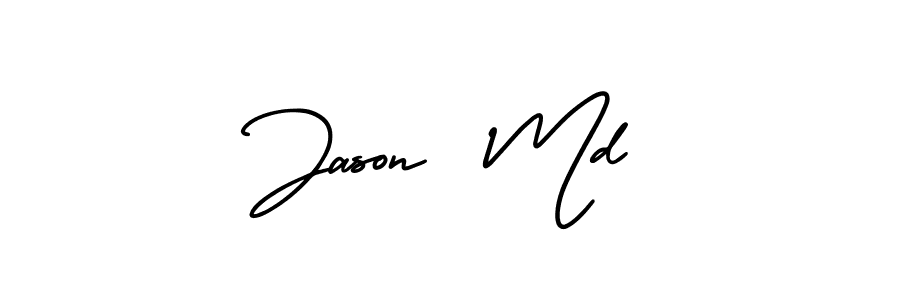 Similarly AmerikaSignatureDemo-Regular is the best handwritten signature design. Signature creator online .You can use it as an online autograph creator for name Jason  Md. Jason  Md signature style 3 images and pictures png