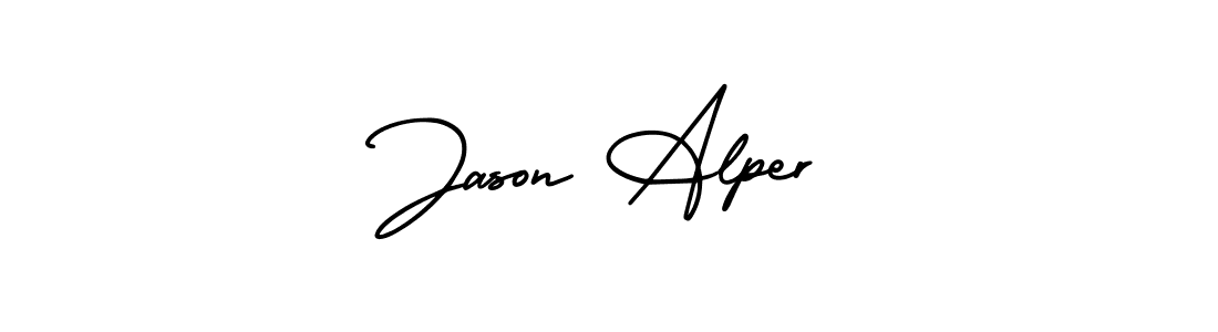 This is the best signature style for the Jason Alper name. Also you like these signature font (AmerikaSignatureDemo-Regular). Mix name signature. Jason Alper signature style 3 images and pictures png