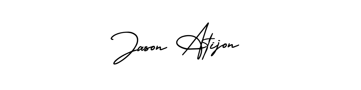 Make a beautiful signature design for name Jason Atijon. With this signature (AmerikaSignatureDemo-Regular) style, you can create a handwritten signature for free. Jason Atijon signature style 3 images and pictures png