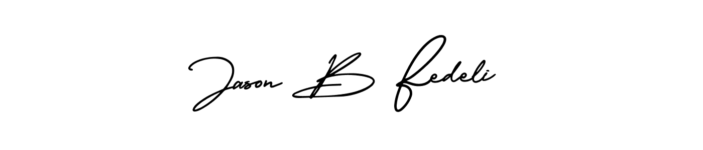 Check out images of Autograph of Jason B Fedeli name. Actor Jason B Fedeli Signature Style. AmerikaSignatureDemo-Regular is a professional sign style online. Jason B Fedeli signature style 3 images and pictures png