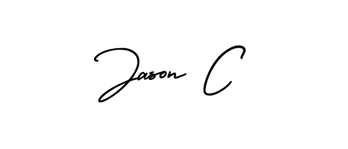 It looks lik you need a new signature style for name Jason C. Design unique handwritten (AmerikaSignatureDemo-Regular) signature with our free signature maker in just a few clicks. Jason C signature style 3 images and pictures png