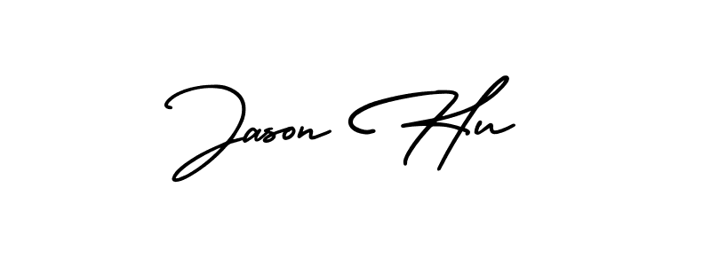 AmerikaSignatureDemo-Regular is a professional signature style that is perfect for those who want to add a touch of class to their signature. It is also a great choice for those who want to make their signature more unique. Get Jason Hu name to fancy signature for free. Jason Hu signature style 3 images and pictures png