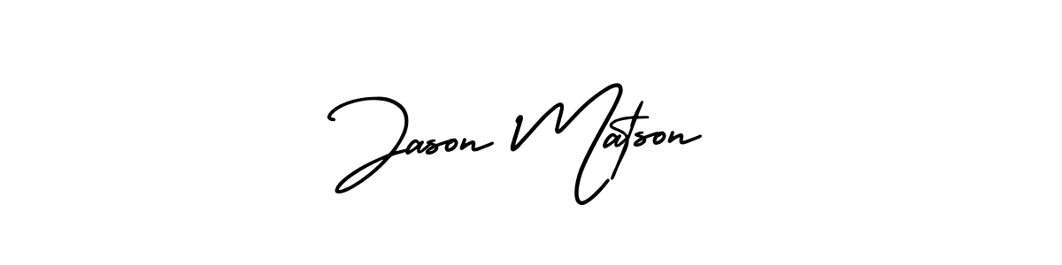 Design your own signature with our free online signature maker. With this signature software, you can create a handwritten (AmerikaSignatureDemo-Regular) signature for name Jason Matson. Jason Matson signature style 3 images and pictures png