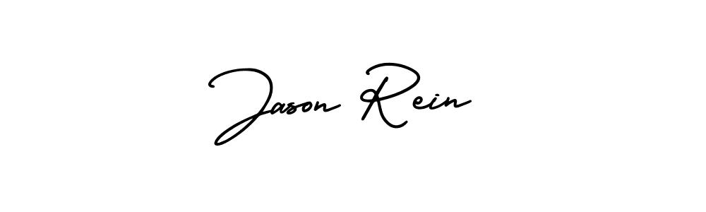 The best way (AmerikaSignatureDemo-Regular) to make a short signature is to pick only two or three words in your name. The name Jason Rein include a total of six letters. For converting this name. Jason Rein signature style 3 images and pictures png