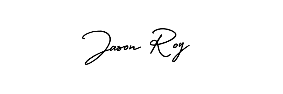Design your own signature with our free online signature maker. With this signature software, you can create a handwritten (AmerikaSignatureDemo-Regular) signature for name Jason Roy. Jason Roy signature style 3 images and pictures png