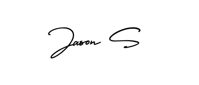 Design your own signature with our free online signature maker. With this signature software, you can create a handwritten (AmerikaSignatureDemo-Regular) signature for name Jason S. Jason S signature style 3 images and pictures png