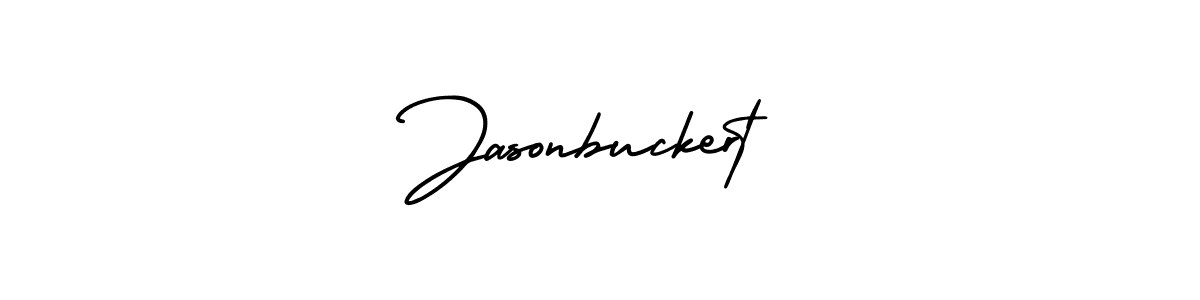 Use a signature maker to create a handwritten signature online. With this signature software, you can design (AmerikaSignatureDemo-Regular) your own signature for name Jasonbuckert. Jasonbuckert signature style 3 images and pictures png