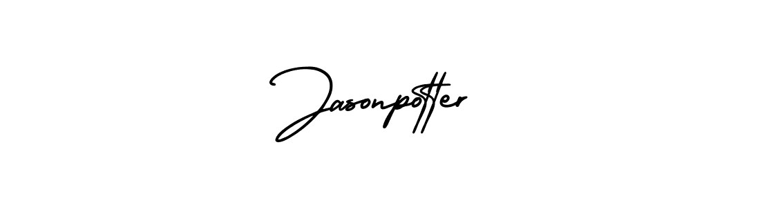 How to Draw Jasonpotter signature style? AmerikaSignatureDemo-Regular is a latest design signature styles for name Jasonpotter. Jasonpotter signature style 3 images and pictures png