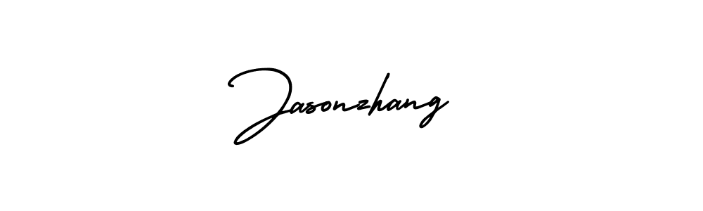 How to make Jasonzhang name signature. Use AmerikaSignatureDemo-Regular style for creating short signs online. This is the latest handwritten sign. Jasonzhang signature style 3 images and pictures png