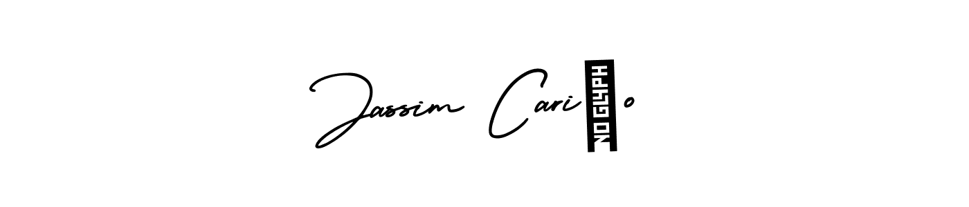 Design your own signature with our free online signature maker. With this signature software, you can create a handwritten (AmerikaSignatureDemo-Regular) signature for name Jassim Cariño. Jassim Cariño signature style 3 images and pictures png