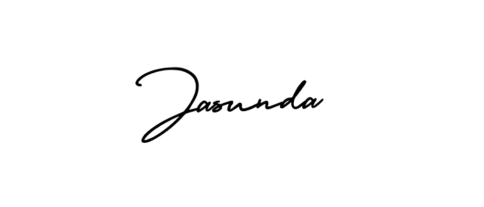 Jasunda stylish signature style. Best Handwritten Sign (AmerikaSignatureDemo-Regular) for my name. Handwritten Signature Collection Ideas for my name Jasunda. Jasunda signature style 3 images and pictures png