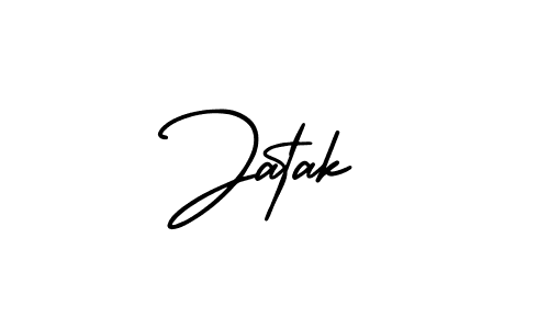 The best way (AmerikaSignatureDemo-Regular) to make a short signature is to pick only two or three words in your name. The name Jatak include a total of six letters. For converting this name. Jatak signature style 3 images and pictures png