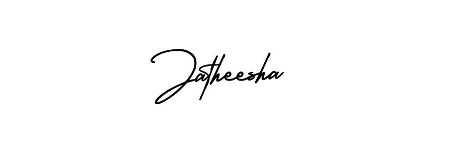 Use a signature maker to create a handwritten signature online. With this signature software, you can design (AmerikaSignatureDemo-Regular) your own signature for name Jatheesha. Jatheesha signature style 3 images and pictures png