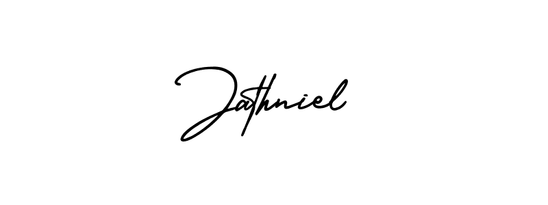 Also You can easily find your signature by using the search form. We will create Jathniel name handwritten signature images for you free of cost using AmerikaSignatureDemo-Regular sign style. Jathniel signature style 3 images and pictures png