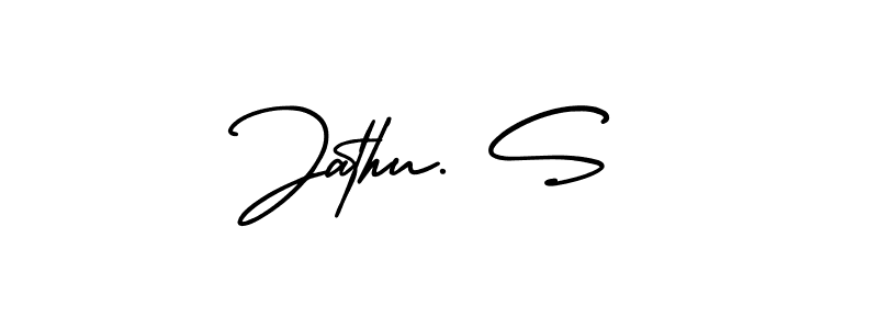 How to make Jathu. S name signature. Use AmerikaSignatureDemo-Regular style for creating short signs online. This is the latest handwritten sign. Jathu. S signature style 3 images and pictures png