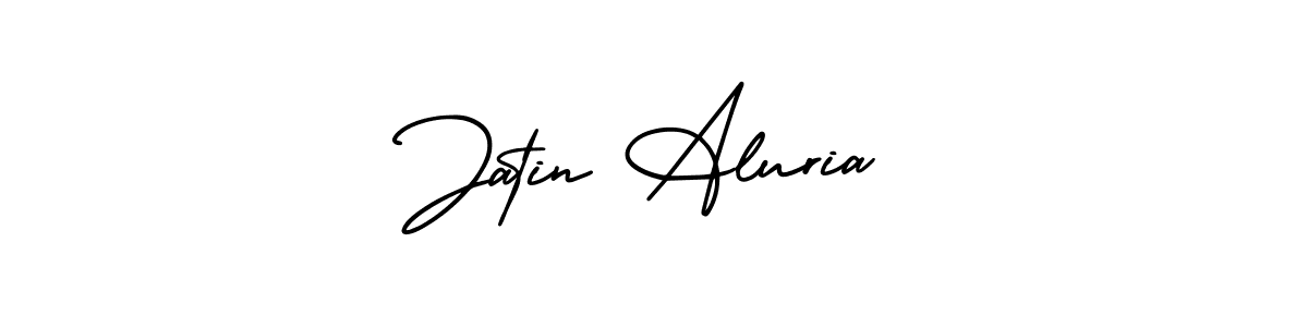 Jatin Aluria stylish signature style. Best Handwritten Sign (AmerikaSignatureDemo-Regular) for my name. Handwritten Signature Collection Ideas for my name Jatin Aluria. Jatin Aluria signature style 3 images and pictures png