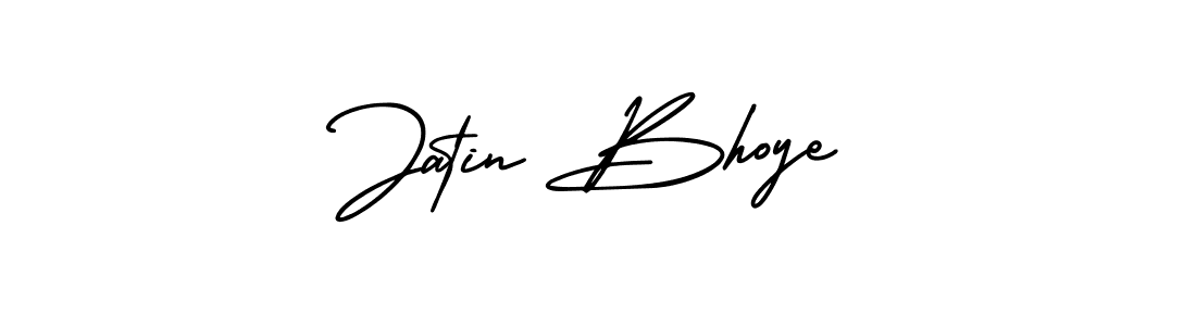 Make a beautiful signature design for name Jatin Bhoye. With this signature (AmerikaSignatureDemo-Regular) style, you can create a handwritten signature for free. Jatin Bhoye signature style 3 images and pictures png
