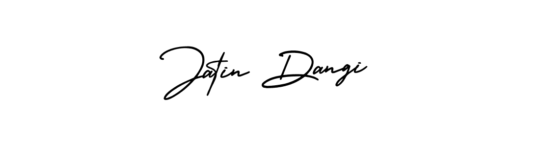 How to make Jatin Dangi name signature. Use AmerikaSignatureDemo-Regular style for creating short signs online. This is the latest handwritten sign. Jatin Dangi signature style 3 images and pictures png
