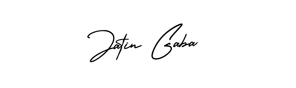 Create a beautiful signature design for name Jatin Gaba. With this signature (AmerikaSignatureDemo-Regular) fonts, you can make a handwritten signature for free. Jatin Gaba signature style 3 images and pictures png