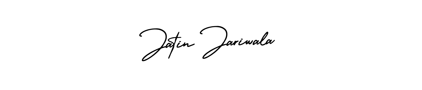 This is the best signature style for the Jatin Jariwala name. Also you like these signature font (AmerikaSignatureDemo-Regular). Mix name signature. Jatin Jariwala signature style 3 images and pictures png