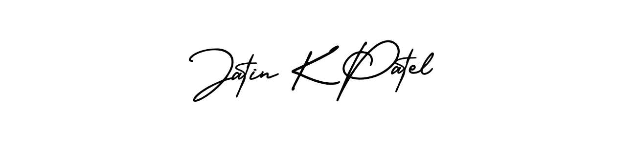 AmerikaSignatureDemo-Regular is a professional signature style that is perfect for those who want to add a touch of class to their signature. It is also a great choice for those who want to make their signature more unique. Get Jatin K Patel name to fancy signature for free. Jatin K Patel signature style 3 images and pictures png