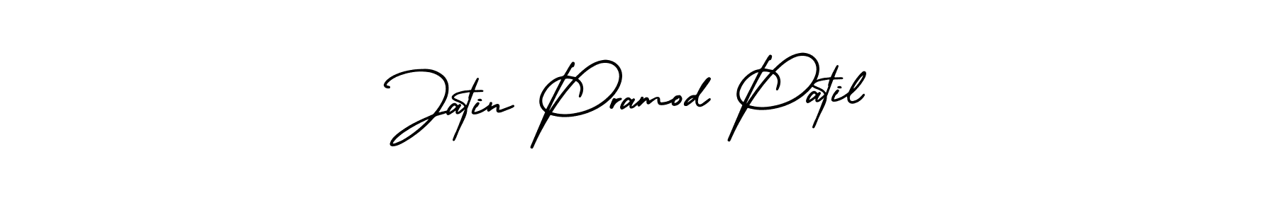 Make a short Jatin Pramod Patil signature style. Manage your documents anywhere anytime using AmerikaSignatureDemo-Regular. Create and add eSignatures, submit forms, share and send files easily. Jatin Pramod Patil signature style 3 images and pictures png