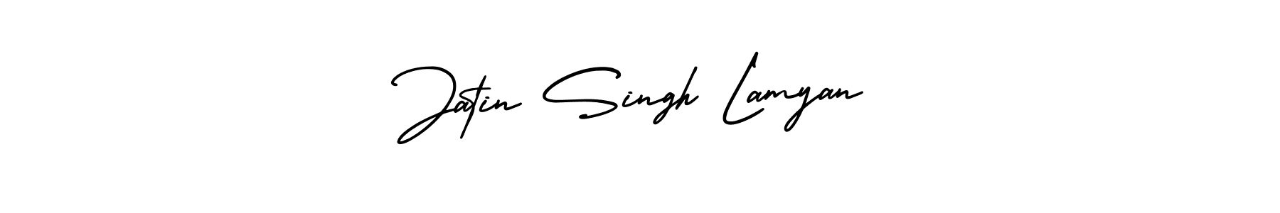 Jatin Singh Lamyan stylish signature style. Best Handwritten Sign (AmerikaSignatureDemo-Regular) for my name. Handwritten Signature Collection Ideas for my name Jatin Singh Lamyan. Jatin Singh Lamyan signature style 3 images and pictures png