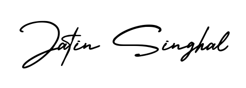 Generate high-definition signature styles for Jatin Singhal. The AmerikaSignatureDemo-Regular typeface ensures crisp legibility and sophisticated design. Jatin Singhal signature style 3 images and pictures png