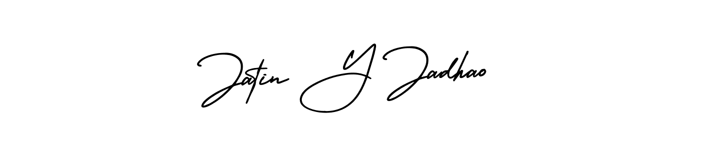 How to Draw Jatin Y Jadhao signature style? AmerikaSignatureDemo-Regular is a latest design signature styles for name Jatin Y Jadhao. Jatin Y Jadhao signature style 3 images and pictures png