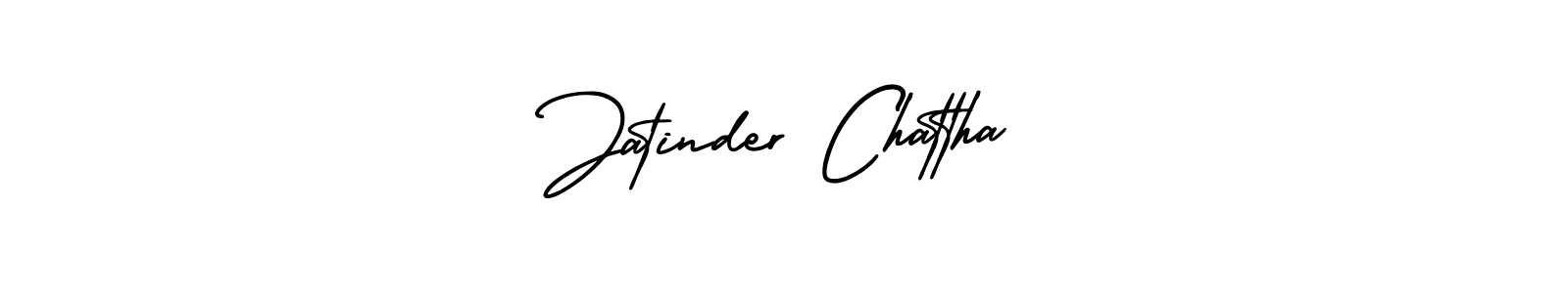 How to make Jatinder Chattha signature? AmerikaSignatureDemo-Regular is a professional autograph style. Create handwritten signature for Jatinder Chattha name. Jatinder Chattha signature style 3 images and pictures png