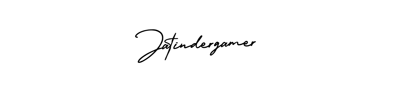 Use a signature maker to create a handwritten signature online. With this signature software, you can design (AmerikaSignatureDemo-Regular) your own signature for name Jatindergamer. Jatindergamer signature style 3 images and pictures png
