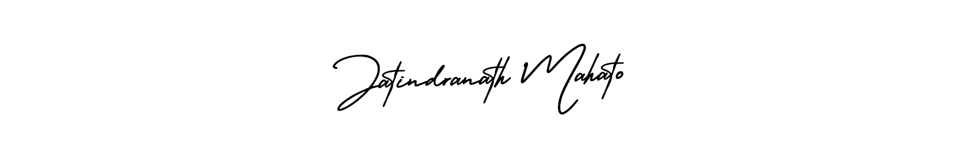 Make a beautiful signature design for name Jatindranath Mahato. With this signature (AmerikaSignatureDemo-Regular) style, you can create a handwritten signature for free. Jatindranath Mahato signature style 3 images and pictures png