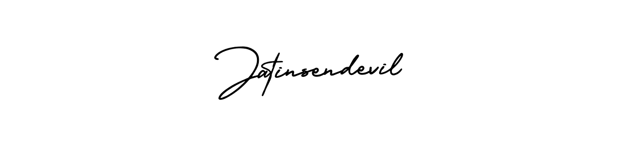 How to Draw Jatinsendevil signature style? AmerikaSignatureDemo-Regular is a latest design signature styles for name Jatinsendevil. Jatinsendevil signature style 3 images and pictures png