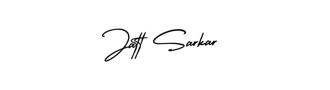 How to make Jatt Sarkar name signature. Use AmerikaSignatureDemo-Regular style for creating short signs online. This is the latest handwritten sign. Jatt Sarkar signature style 3 images and pictures png