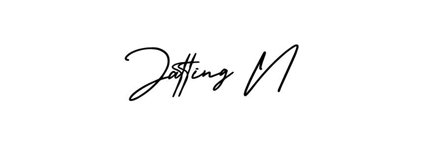 Here are the top 10 professional signature styles for the name Jatting N. These are the best autograph styles you can use for your name. Jatting N signature style 3 images and pictures png