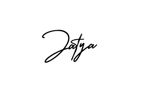 How to make Jatya signature? AmerikaSignatureDemo-Regular is a professional autograph style. Create handwritten signature for Jatya name. Jatya signature style 3 images and pictures png