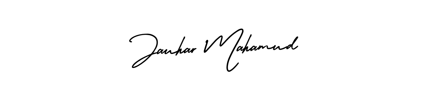 AmerikaSignatureDemo-Regular is a professional signature style that is perfect for those who want to add a touch of class to their signature. It is also a great choice for those who want to make their signature more unique. Get Jauhar Mahamud name to fancy signature for free. Jauhar Mahamud signature style 3 images and pictures png