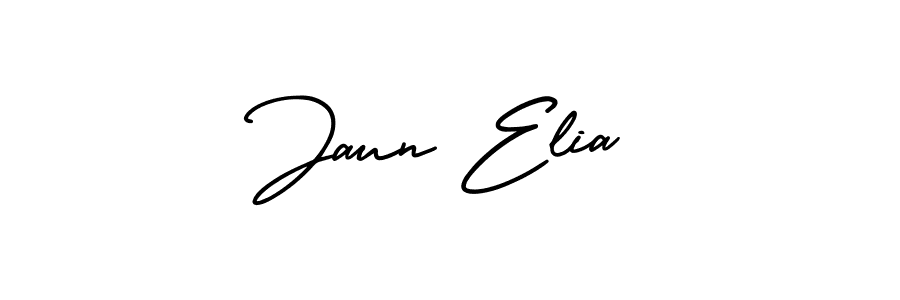 It looks lik you need a new signature style for name Jaun Elia. Design unique handwritten (AmerikaSignatureDemo-Regular) signature with our free signature maker in just a few clicks. Jaun Elia signature style 3 images and pictures png