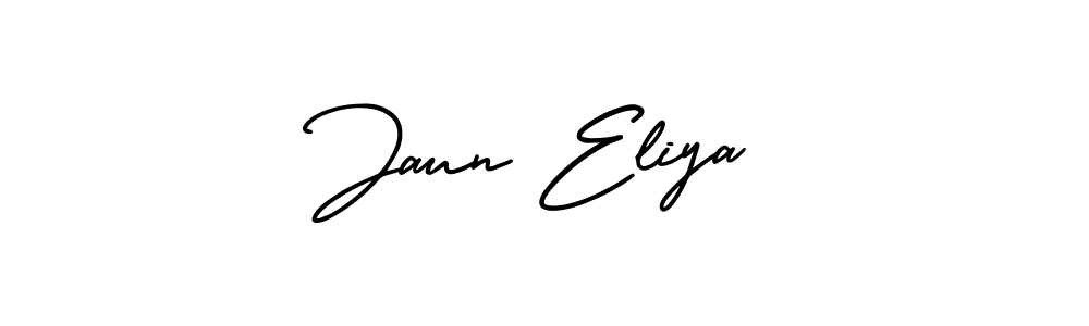 How to Draw Jaun Eliya signature style? AmerikaSignatureDemo-Regular is a latest design signature styles for name Jaun Eliya. Jaun Eliya signature style 3 images and pictures png