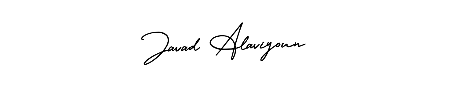 You should practise on your own different ways (AmerikaSignatureDemo-Regular) to write your name (Javad Alaviyoun) in signature. don't let someone else do it for you. Javad Alaviyoun signature style 3 images and pictures png