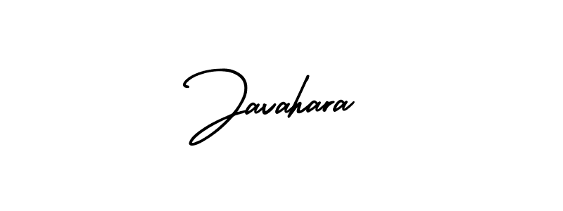 Use a signature maker to create a handwritten signature online. With this signature software, you can design (AmerikaSignatureDemo-Regular) your own signature for name Javahara. Javahara signature style 3 images and pictures png