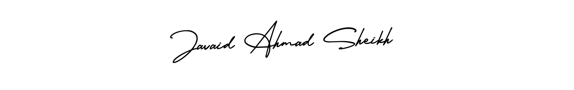How to Draw Javaid Ahmad Sheikh signature style? AmerikaSignatureDemo-Regular is a latest design signature styles for name Javaid Ahmad Sheikh. Javaid Ahmad Sheikh signature style 3 images and pictures png